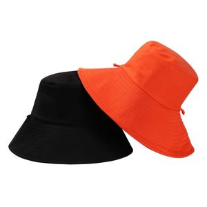 Chapeau Bob Unisexe en Toile de Coton Couleur Unie Décontracté Printemps-Été pour Adulte Taille et Impression Personnalisables - Product Image 2