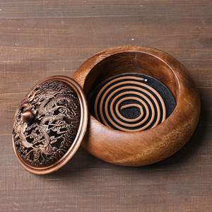 Best-seller Porte-encens en bois de haute qualité Sambrani Dhoop avec poignée Élégant brûleur de Bakhoor Écologique Fait à la main Utilisation intérieure/extérieure - Product Image 3