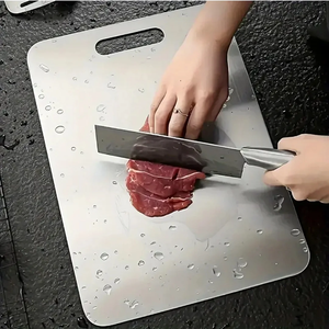Meilleures ventes : Planches à découper multifonctionnelles en acier inoxydable pour la viande, le fromage et les fruits - Product Image 5
