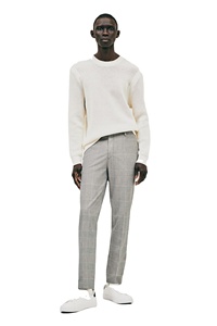 Pantalon sur mesure Slim Fit de qualité supérieure Tissu sergé en polyester et viscose Marque personnalisée ODM & OEM pour hommes @ Prix de gros - Product Image 5