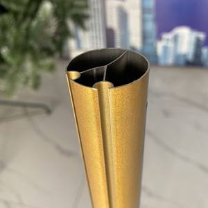Profilé tubulaire rond en aluminium anodisé doré pour tringles à rideaux, découpe et pliage sur mesure, fabricant Song Hong, Vietnam - Product Image 5