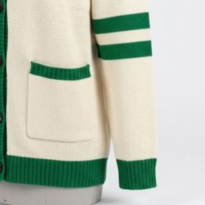 Cardigan unisexe personnalisé P Eagles blanc à manches longues Fast Break 100% acrylique pour club de football, coupe décontractée - Product Image 6