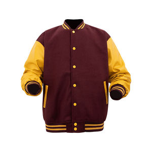Varsity Jacket Cotton Baseball <b>Coat</b> Embroidered High Street Winter Outerwear Stand Collar Custom Apparel For Fashion Retailers - Product Image 2