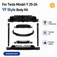 Kit de Carrocería para Tesla Model Y Juniper 2025-2026, Alerón Delantero, Alerón Trasero, Faldones Laterales, Accesorios para Tesla Model Y Juniper