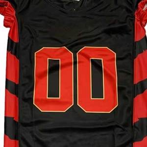 Uniforme de football américain personnalisé avec impression par sublimation, manches courtes, super doux et séchage rapide, confort estival, fabriqué au Pakistan - Product Image 4