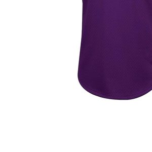 Maillot de baseball pour homme, violet et jaune, pull-over uni, col en V, manches courtes, style décontracté - Product Image 4