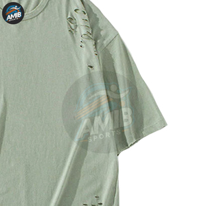 T-shirts pour hommes 100% coton, coupe ample, imprimés, effet vieilli, décontractés, de haute qualité - Product Image 5