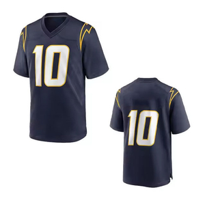 Nouveau style de maillot de football américain, design personnalisé, nom du joueur, manches courtes, 100% polyester, imprimé, respirant, équipe personnalisée - Product Image 4