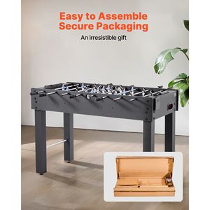 Table de baby-foot pleine grandeur de 48 pouces, taille standard, durable, pour la maison et la salle de jeux familiale - Product Image 6