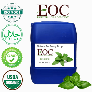 Aceite Esencial de Albahaca 100% Puro, Destilado al Vapor, Aceite de Ocimum Basilicum, Grado Cosmético y de Aromaterapia, Aceite Natural de Albahaca, Proveedor al por Mayor - Product Image 1