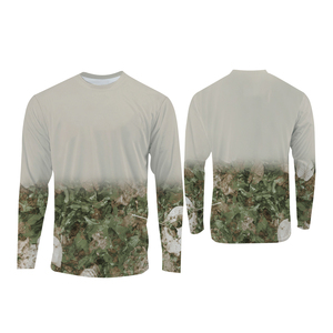 Manches longues unisexes 100 % polyester, respirantes, imprimées sur le devant, anti-UV UPF 50, imperméables et antibactériennes, pour la pêche, personnalisables OEM en usine - Product Image 2