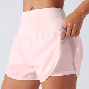 Shorts de sport en polyester et élasthanne pour femmes, pour les marques américaines de Pilates, shorts d'entraînement personnalisés, shorts de yoga pour femmes - Product Image 6