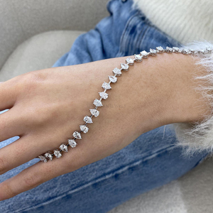 Classic Lab Grown Diamond Bracelet IGI Certified 10K 14K 18K <b>Gold</b> White Yellow <b>Rose</b> <b>Gold</b> High Clarity Link Jewelry - Product Image 6