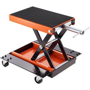 Sollevatore a Forbice per Moto e ATV da 1100 libbre con Carrello e Manovella, Nuovo Sollevatore Moto in Acciaio con Cavalletto Centrale Largo D - Product Image 3