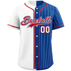Custom Printed Short Sleeve <b>Baseball</b> Jersey-High Quality OEM Service Custom Team & Logo 100% Polyester Breathable Button Front - Product Image 3