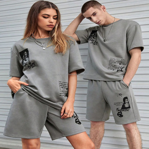 Ensembles de T-shirts et Shorts en Coton Épais de Luxe de Marque de Haute Qualité pour Hommes – Vente en Gros - Product Image 2