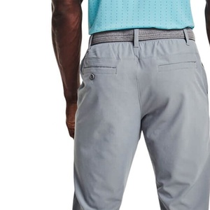 Pantalones de Golf para Hombre, Corte Recto, Ligeros, Transpirables, de Poliéster, Casuales, de Verano, con Cinturón, Cintura Media, Frente Plano - Product Image 6