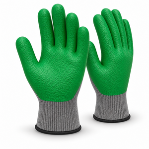 Guantes recubiertos de látex texturizado que ofrecen agarre texturizado, ajuste flexible y protección duradera para construcción y actividades de trabajo general. - Product Image 5