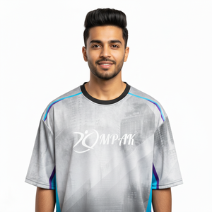 T-shirt surdimensionné de style streetwear pour homme, coupe décontractée, sublimation - Product Image 1