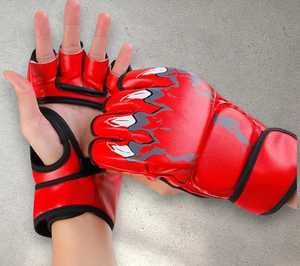 Guantes de MMA de Cuero Ecológico Personalizados para Boxeo, Muay Thai, Entrenamiento de BJJ, Transpirables, Ligeros, con Cierre de Gancho y Bucle, Logotipo Personalizado - Product Image 3