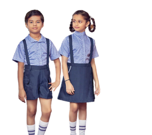 Ensemble d'uniformes scolaires de style occidental avec logo personnalisé pour garçons et filles Chemise unisexe à manches courtes pour la saison estivale Fabriquée pour les enfants - Product Image 4
