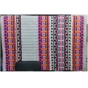 Premium Quality New Zealand Wool <b>Double</b> Weave Hand Weaved <b>Fleece</b> Lined Saddle Pads Western Riding Show Horse <b>Blanket</b> - Product Image 1