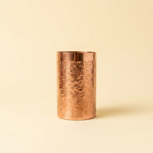Gobelet martelé en cuivre pur, verre à boire ayurvédique pour le bien-être et la détoxification, tasse en cuivre artisanale traditionnelle pour la maison et le yoga - Product Image 2