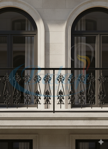 Reja de Hierro Fundido Moderna y Panel de Puerta Arquitectónica para Balcón, Acabado Altamente Pulido, Garantía de 5 Años, Pedido al por Mayor - Product Image 2