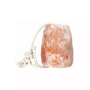 Sel à lécher naturel rose de l'Himalaya personnalisable en forme ronde avec corde et logo pour chevaux, chiens, bovins – Taille personnalisée - Product Image 4