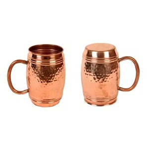 Designer Copper Cocktail Cup Moscow Mule Style Mug Suitable for <b>Beverage</b> <b>Serving</b> Bar Kitchen Restaurant Gift Collection - Product Image 2