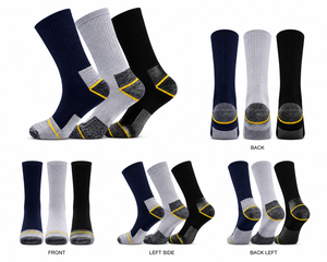 Chaussettes Athlétiques Tricotées de Haute Qualité avec Logo Personnalisé, Semelle Éponge Standard, Manchette Anti-Odeur et Antibactérienne pour l'Automne - Product Image 2