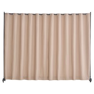 Portable Freestanding Room Divider Wheels Curtain Divider Stand Privacy <b>Screen</b> for Office Home <b>Screen</b> Room Dividers Product - Product Image 3