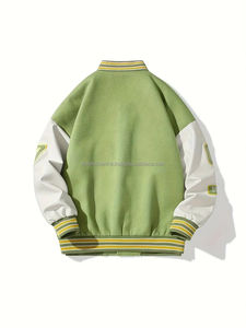 Chaqueta de béisbol universitaria de lana unisex para hombre con capucha Letterman Puffer Style Winter Satin Canvas Fabric XL Size jacket para hombre - Product Image 5