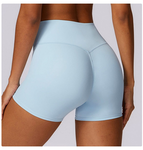 Shorts de sport personnalisés pour femmes, taille mi-haute, respirants, écologiques, avec logo personnalisé, extensibles, pour la gym, le yoga et la course à pied - Product Image 4