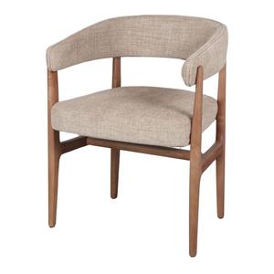 Silla de Comedor Minimalista de Madera de Teca Sólida con Asiento Tapizado para Restaurante, Cafetería y Comedor - Product Image 4