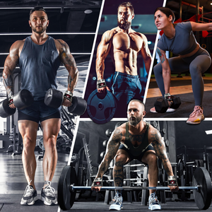 Correas Profesionales Acolchadas para Levantamiento de Pesas en Forma de 8 con Construcción Tejida Resistente y Agarre Seguro para Entrenamiento con Pesas y Fitness - Product Image 6