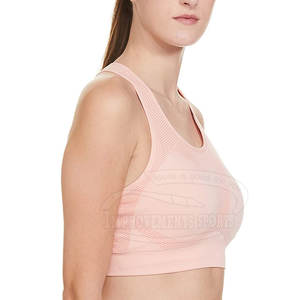 Plus Size Comfortable Gym Fitness <b>Bra</b> for <b>Ladies</b> Easy Wear <b>Sport</b> Padded <b>Bra</b> with Spandex Lining for Yoga Use - Product Image 3