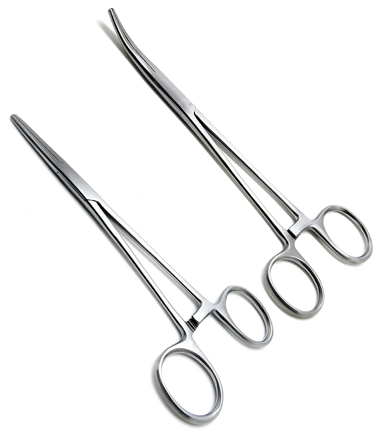 Pince hémostatique droite 6.5 pouces poignée de verrouillage Instruments chirurgicaux incurvés chirurgicaux allemands en acier inoxydable