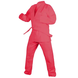 Uniformes de karaté unisexes 100% coton - Combinaisons de combat respirantes légères de haute qualité, blanches pour adultes, option de logo personnalisé sur le devant - Product Image 1