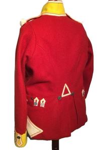 Veste d'été en coton rouge de haute qualité, style hussard, unisexe, col montant, manches longues, fermeture personnalisée, détail brodé - Product Image 2