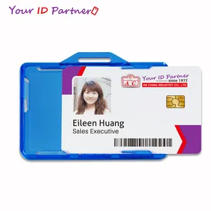ID Card Badge Holders Plastic Name Tag