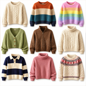 Suéter de Cachemir 100% con Cuello Redondo, Tejido Personalizado OEM, Ropa de Invierno Unisex, Suéter de Punto Jacquard, Proveedor de Cachemir de Marca Privada - Product Image 3