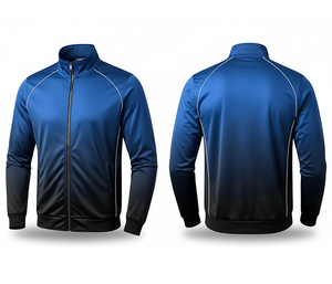 Veste zippée personnalisée avec logo OEM pour les équipes et les clubs, vêtements respirants à séchage rapide |   Tailles Hommes Femmes Jeunes |   Veste d'entraînement - Product Image 5