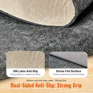 Tappetino Antiscivolo per Tappeti (2FT X 8FT 7.87FT Larghezza Effettiva) - Spessore 1/4 di Pollice, Feltro in Poliestere a Doppia Superficie, Base Antiscivolo per Moquette - Product Image 3