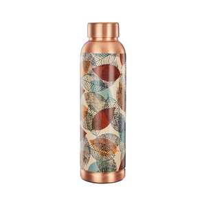 Bouteille d'eau en cuivre pur en gros, faite à la main, traditionnelle, avec logo personnalisé, cadeau écologique, bouteille de voyage - Product Image 5