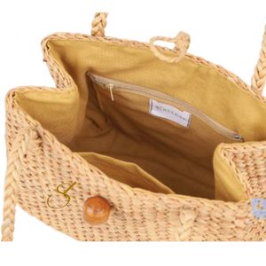 Water Hyacinth Straw <b>Handbag</b>, Classy Hand Woven Bag Eco-Friendly Tote, <b>Medium</b> Size Shoulder Bag | Sustainable Stylish Bag, Wicke - Product Image 4