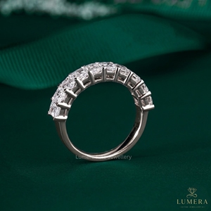 แหวนเพชรทรงเรเดียนท์คัท แหวนเพชร 1.7 กะรัต แหวนเพชรเรเดียนท์คัท แหวนเพชร VVS แหวนทอง 14k แหวนทอง 18k แหวนทอง 10k - Product Image 3