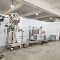 Machine de remplissage semi-automatique à vis sans fin pour poudres alimentaires et chimiques, conditionnement 1kg-25kg en sachets souples, flacons, bouteilles et boîtes