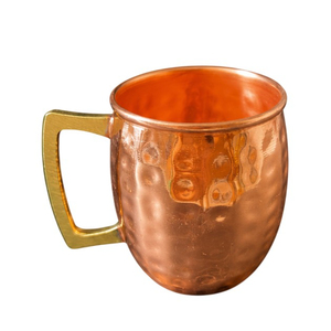 Nouveauté : Tasses à Moscow Mule en cuivre artisanal, cuivre massif pur, tasses martelées pour cocktails, articles de bar avec logo personnalisable - Product Image 2