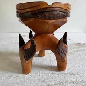 Cendrier en bois artistique Tradebyd cendrier en bois durable fabriqué à la main parfait pour les fumeurs amoureux cadeau d'utilisation extérieure - Product Image 1